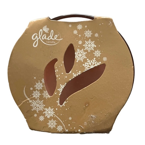 2 brand new glade 2-in-1 creamy custard & apple cinnamon cheer candles - Picture 4 of 4